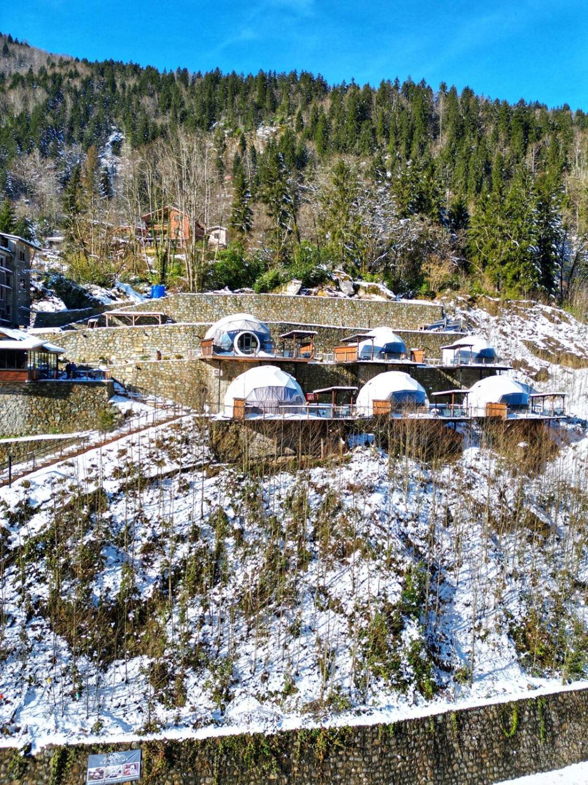 Hotel Kaledome Orman Evleri Çamlıhemşin Exteriér fotografie